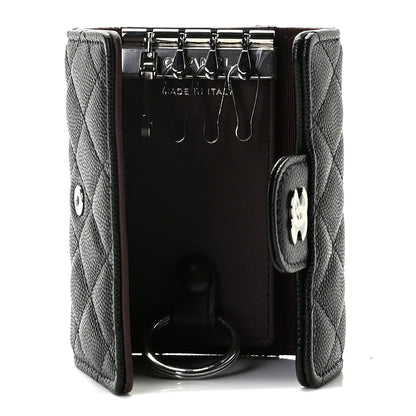 Chanel Caviar Quilted Classic 4 Key Holder Wallet Black 5 of 8