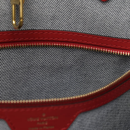 Louis Vuitton Denim Damier Monogram Onthego Blue Rouge 11 of 13