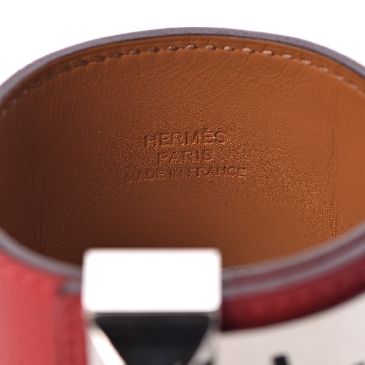 Hermes Epsom Collier de Chien CDC Bracelet S Rouge Casaque 4 of 7