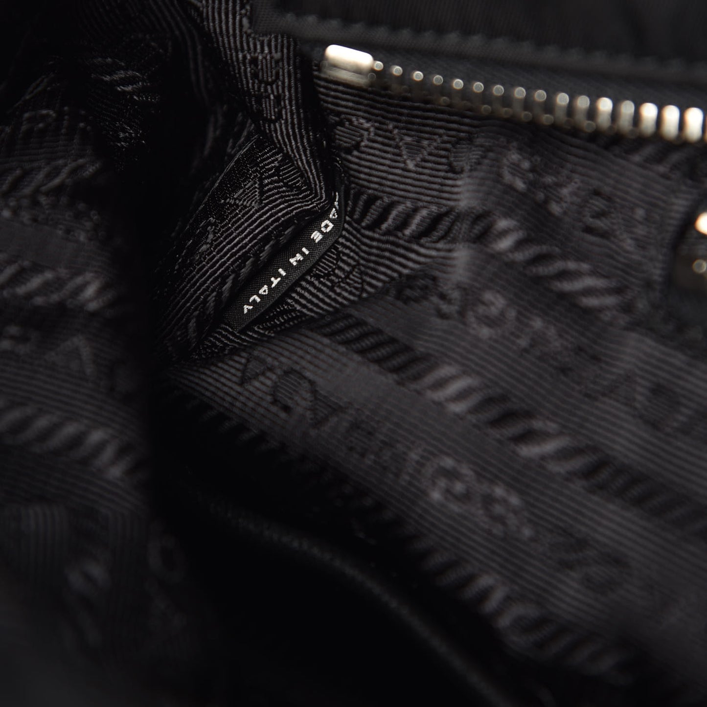 Nylon Vela Baby Bag Black