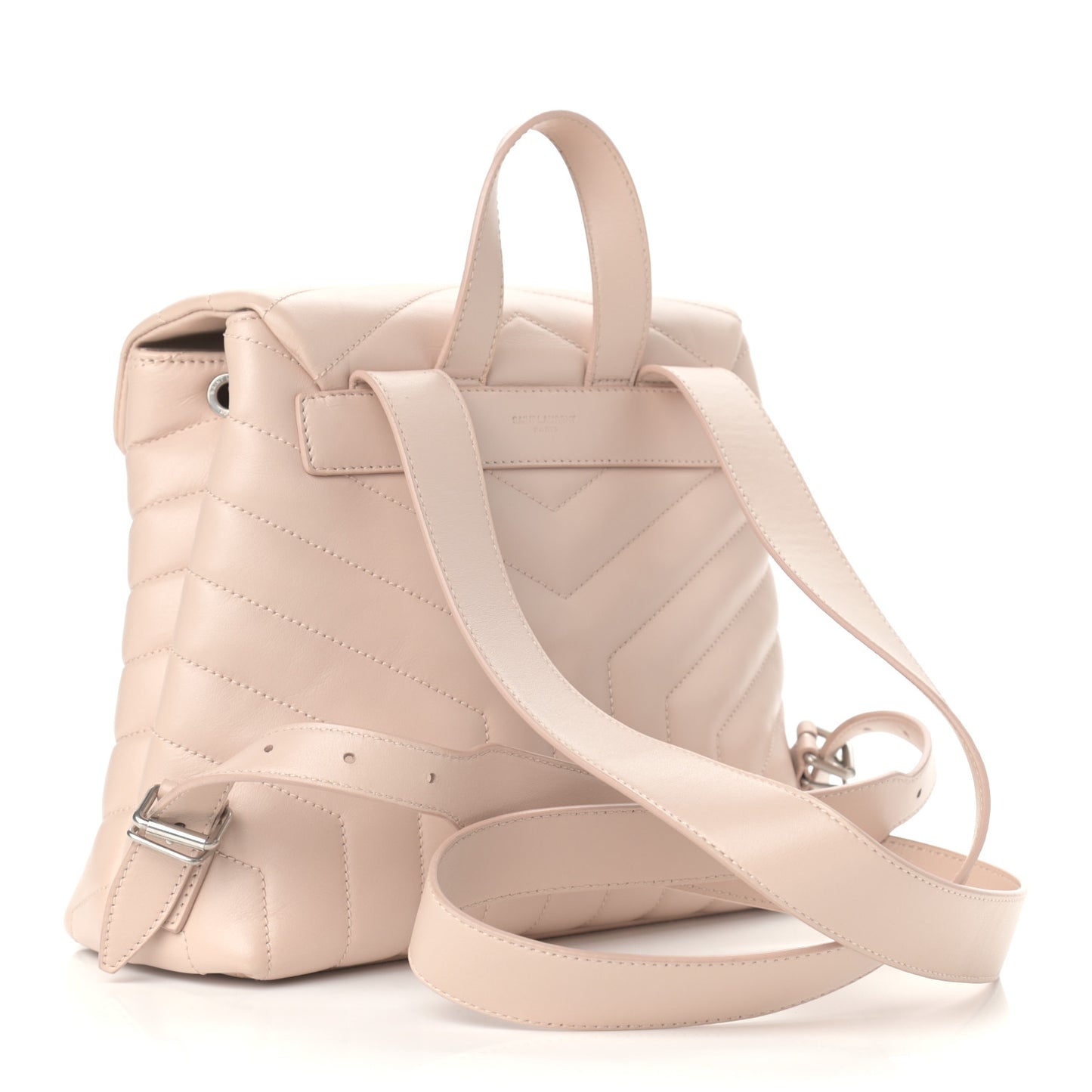 Calfskin Y Quilted Monogram Small Loulou Backpack Dark Beige