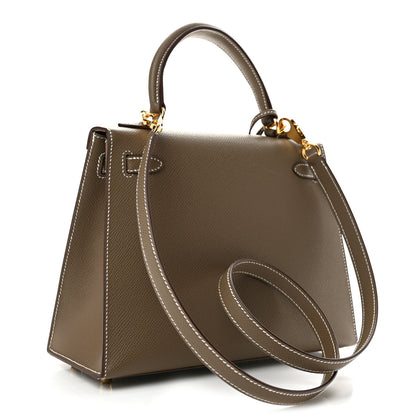 Hermes Epsom Kelly Sellier 25 Etoupe 3 of 13