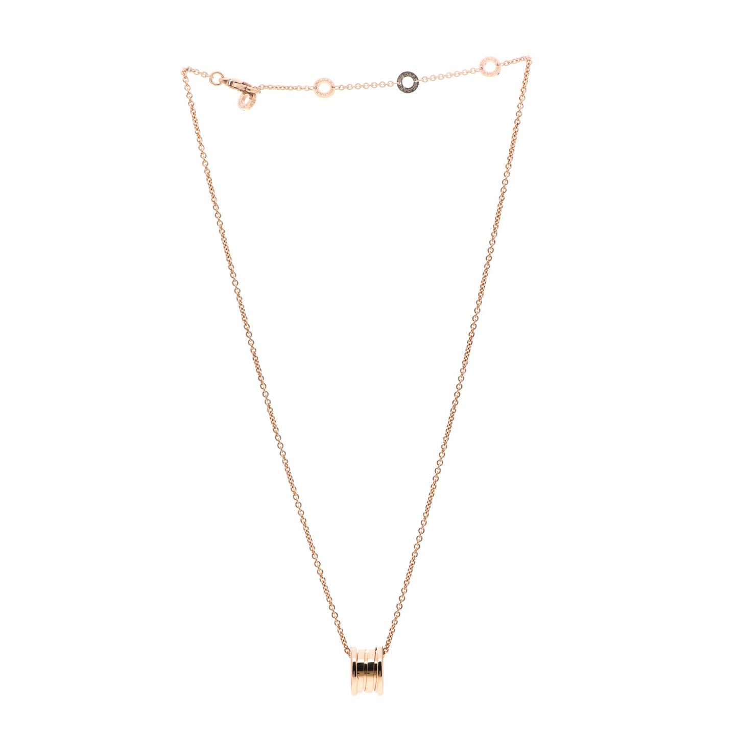18K Rose Gold B.Zero1 Pendant Necklace