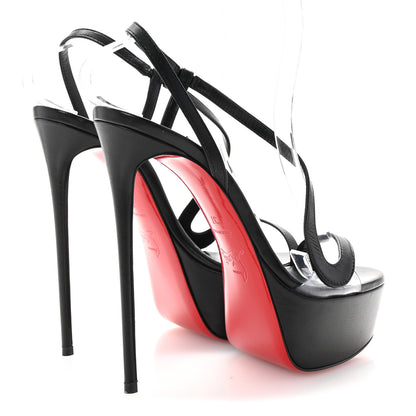 Christian Louboutin Nappa Rosalie Alta 150 Sandals 37 Black 5 of 8