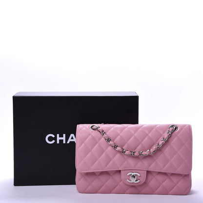 Chanel Caviar Quilted Medium Double Flap Pink 11 of 11