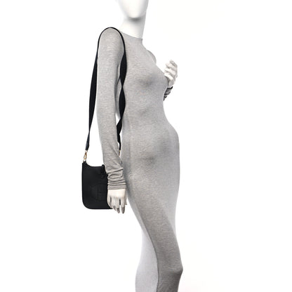 Hermes Taurillon Clemence Evelyne TPM Black 2 of 11