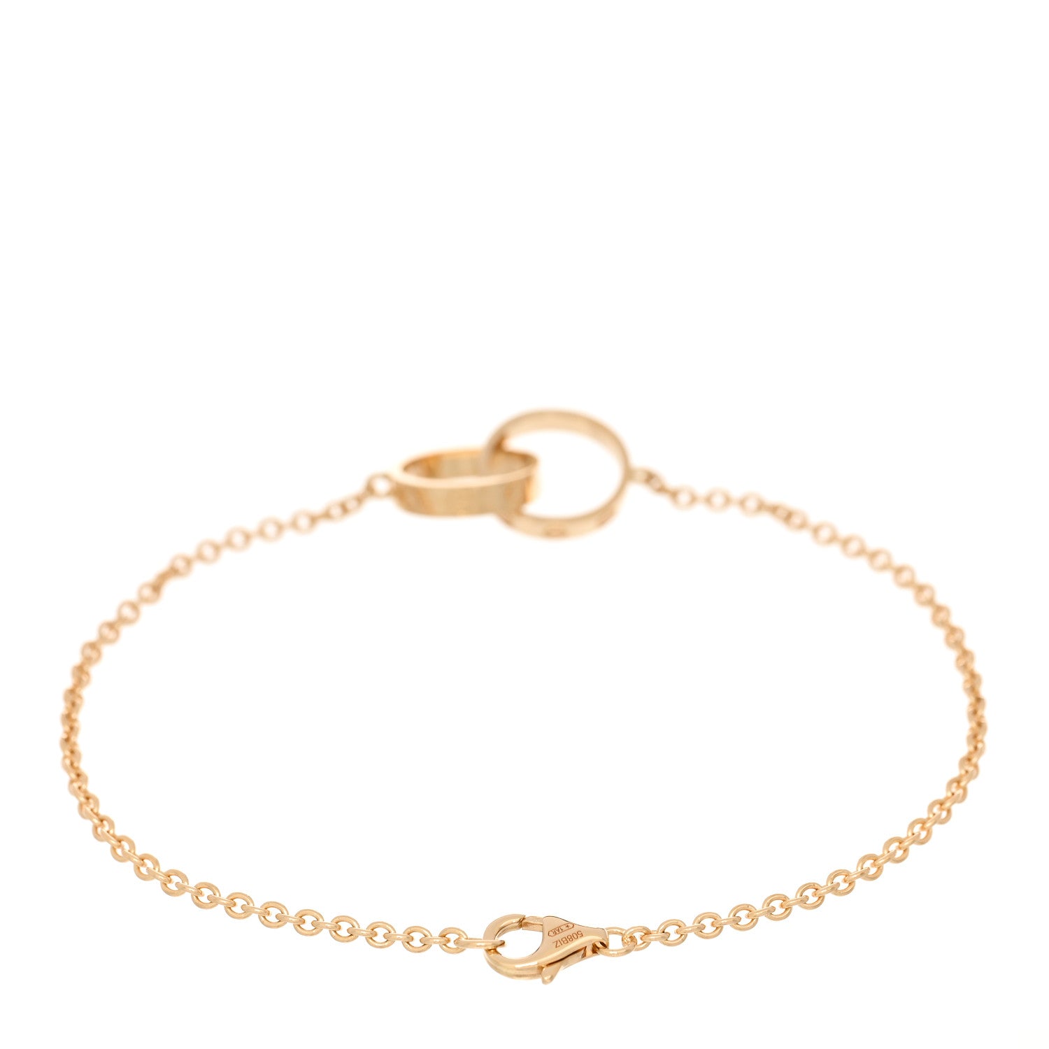 Cartier 18K Yellow Gold Interlocking LOVE Bracelet 2 of 4