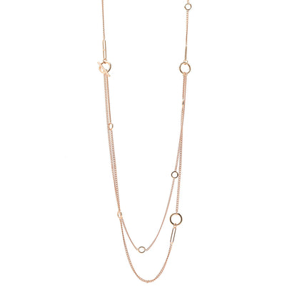 Hermes 18K Rose Gold Echappee Extra Long Necklace 1 of 5