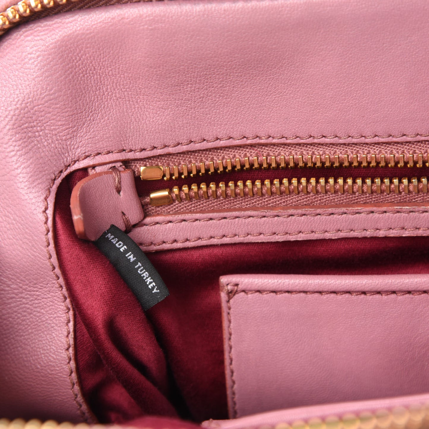 Nappa Matelasse Top Handle Bowler Rosa