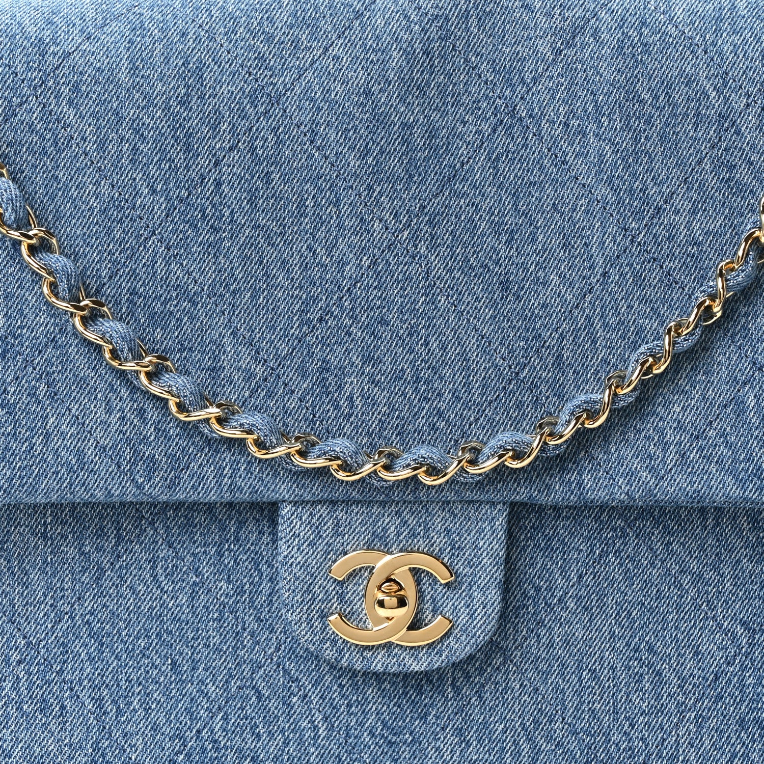 Chanel Denim Souplissimo Maxi Flap Blue 8 of 11