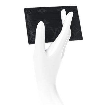 Louis Vuitton Monogram Eclipse Porte-Cartes Double Card Holder 2 of 6