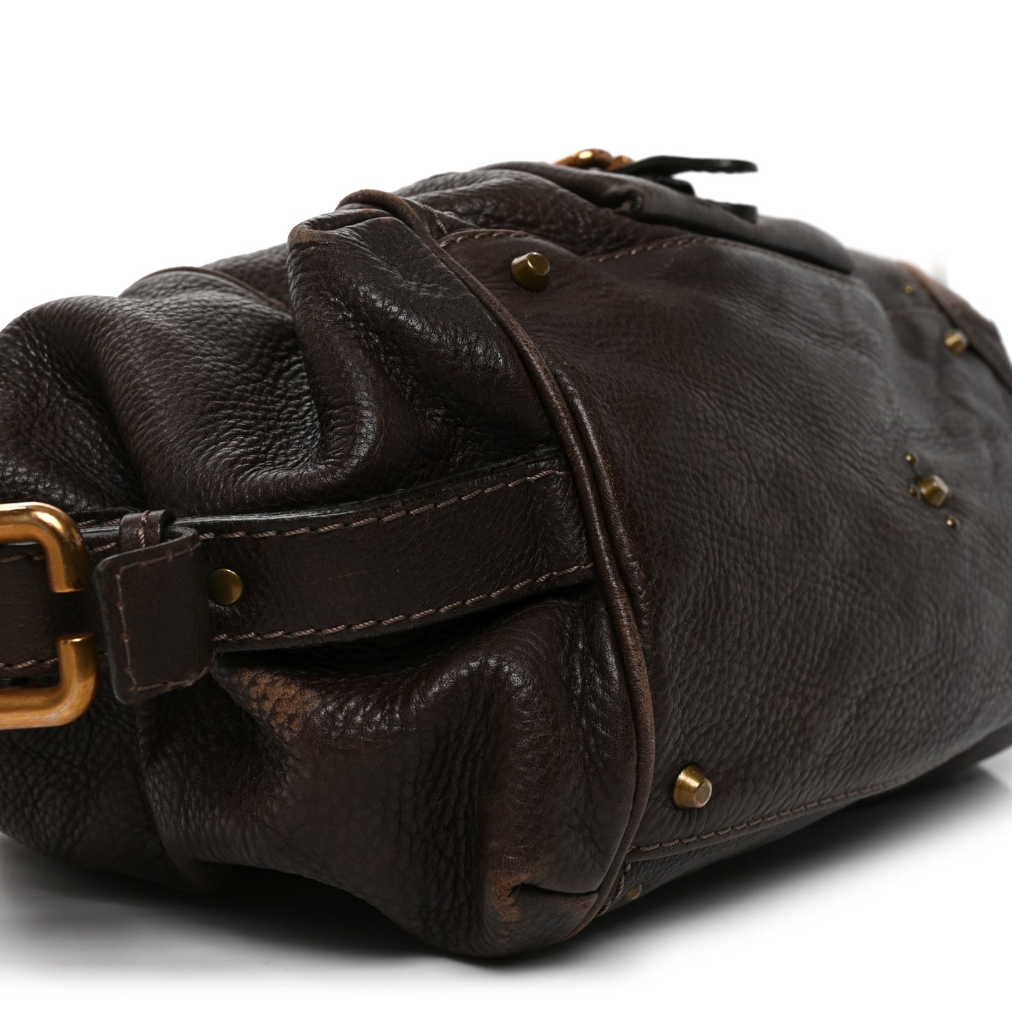 Calfskin Paddington Front Pocket Tote Chocolate