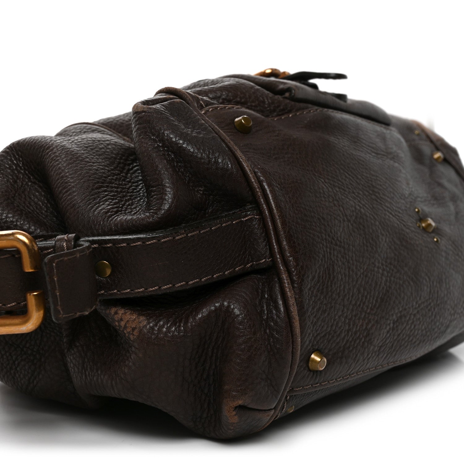 Chloe Calfskin Paddington Front Pocket Tote Chocolate 9 of 10