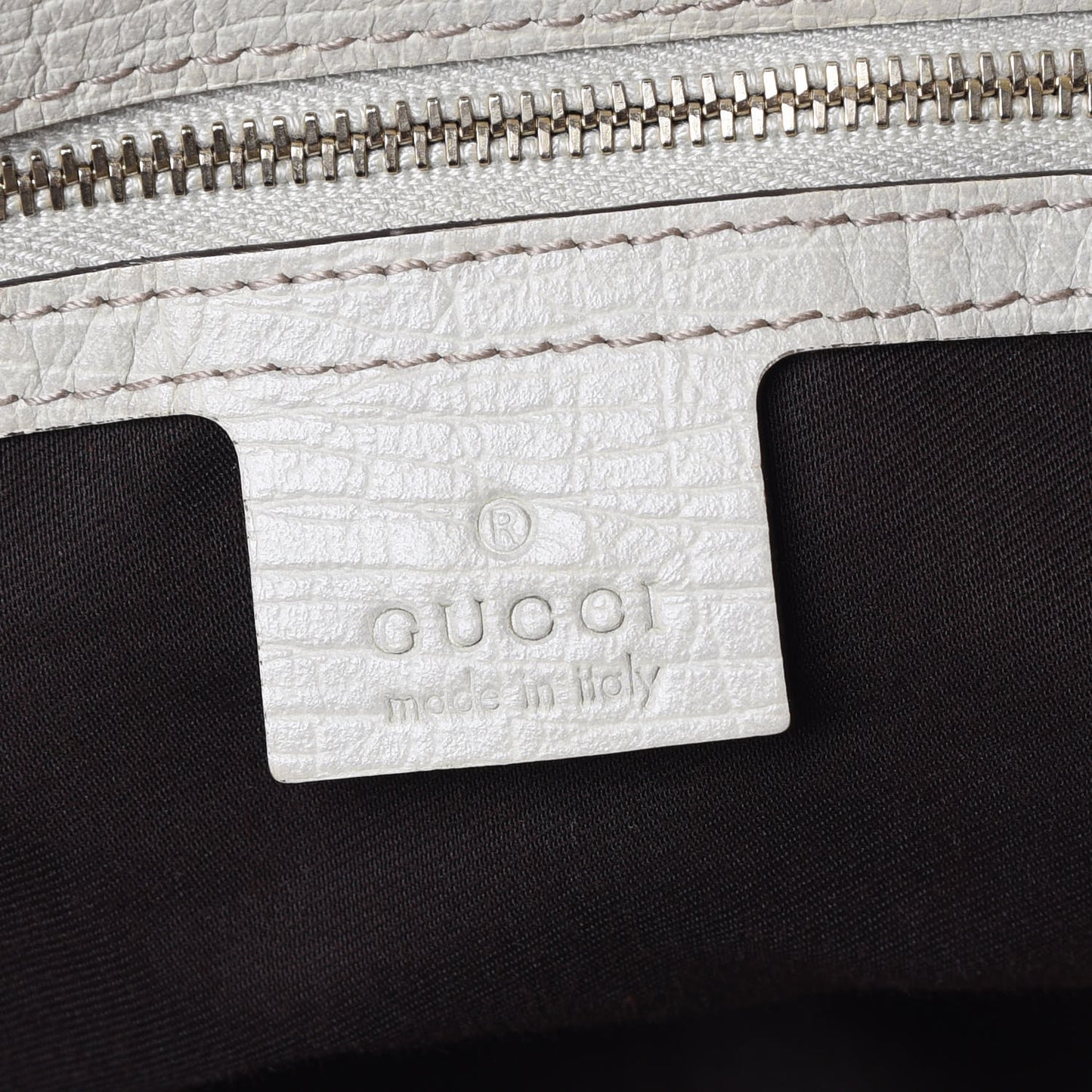 Monogram Large Horsebit Chain Hobo Off White