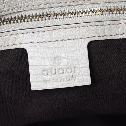 Gucci Monogram Large Horsebit Chain Hobo Off White 8 of 14