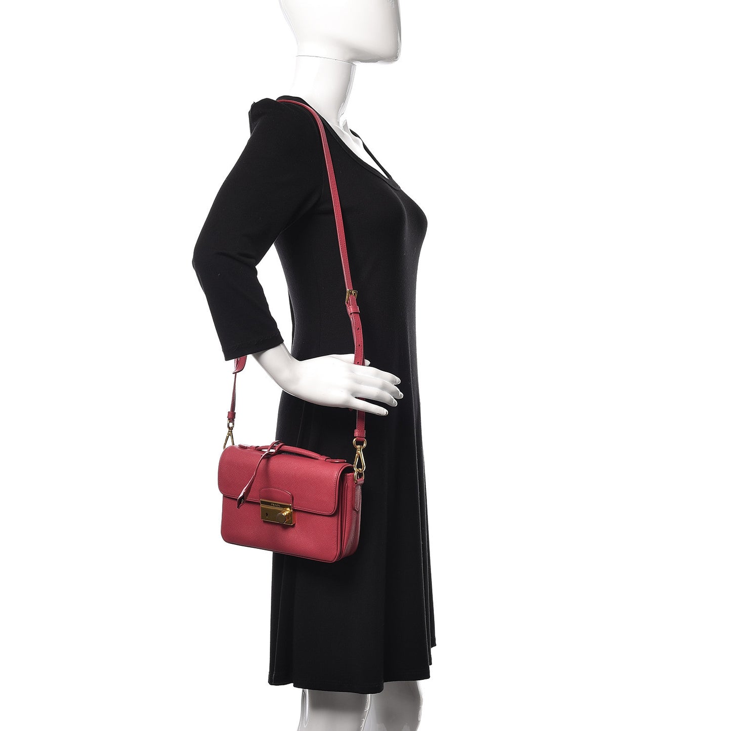 Saffiano Lux Crossbody Peonia