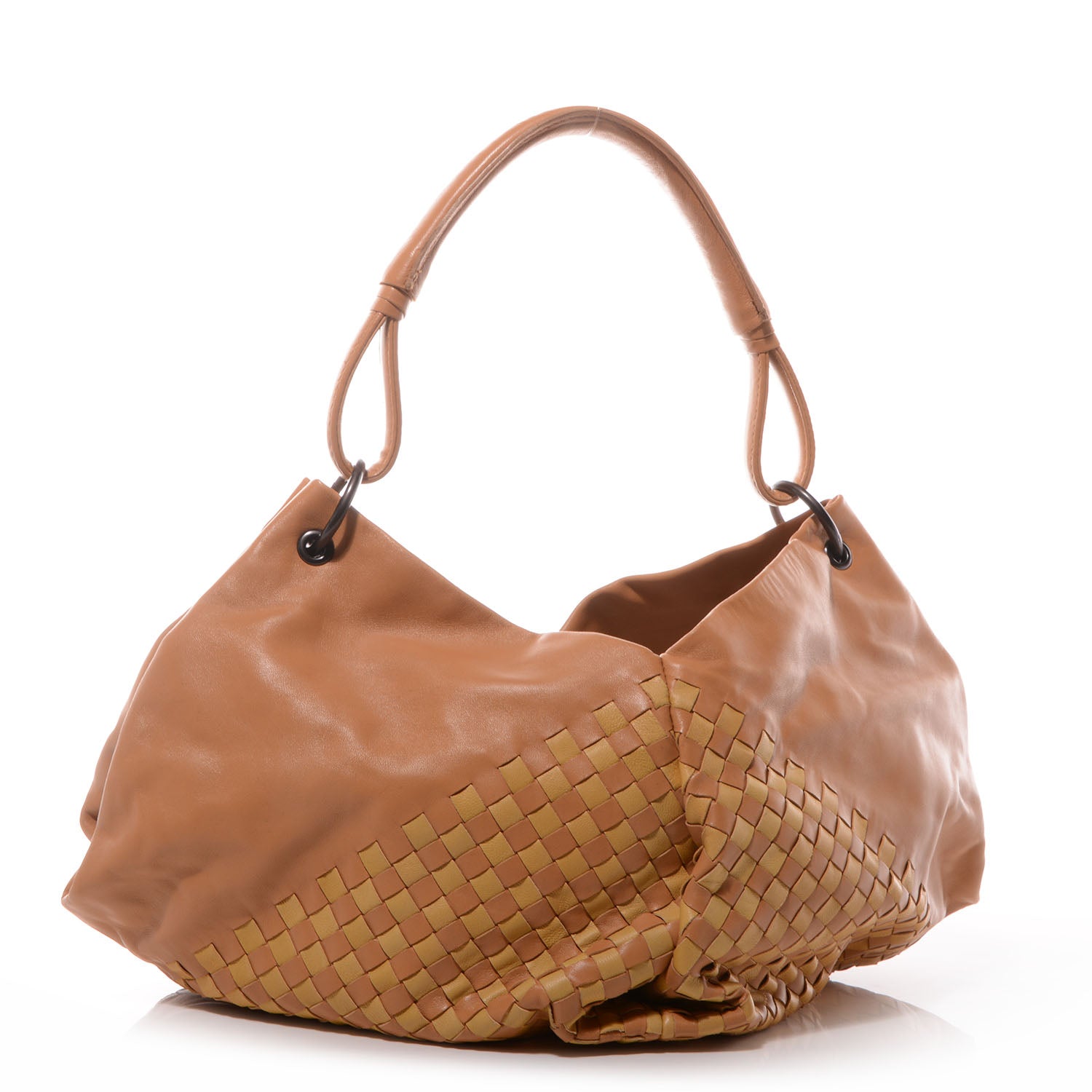 Bottega Veneta Nappa Intrecciato Aquilone Fortune Cookie Hobo Noce 3 of 8