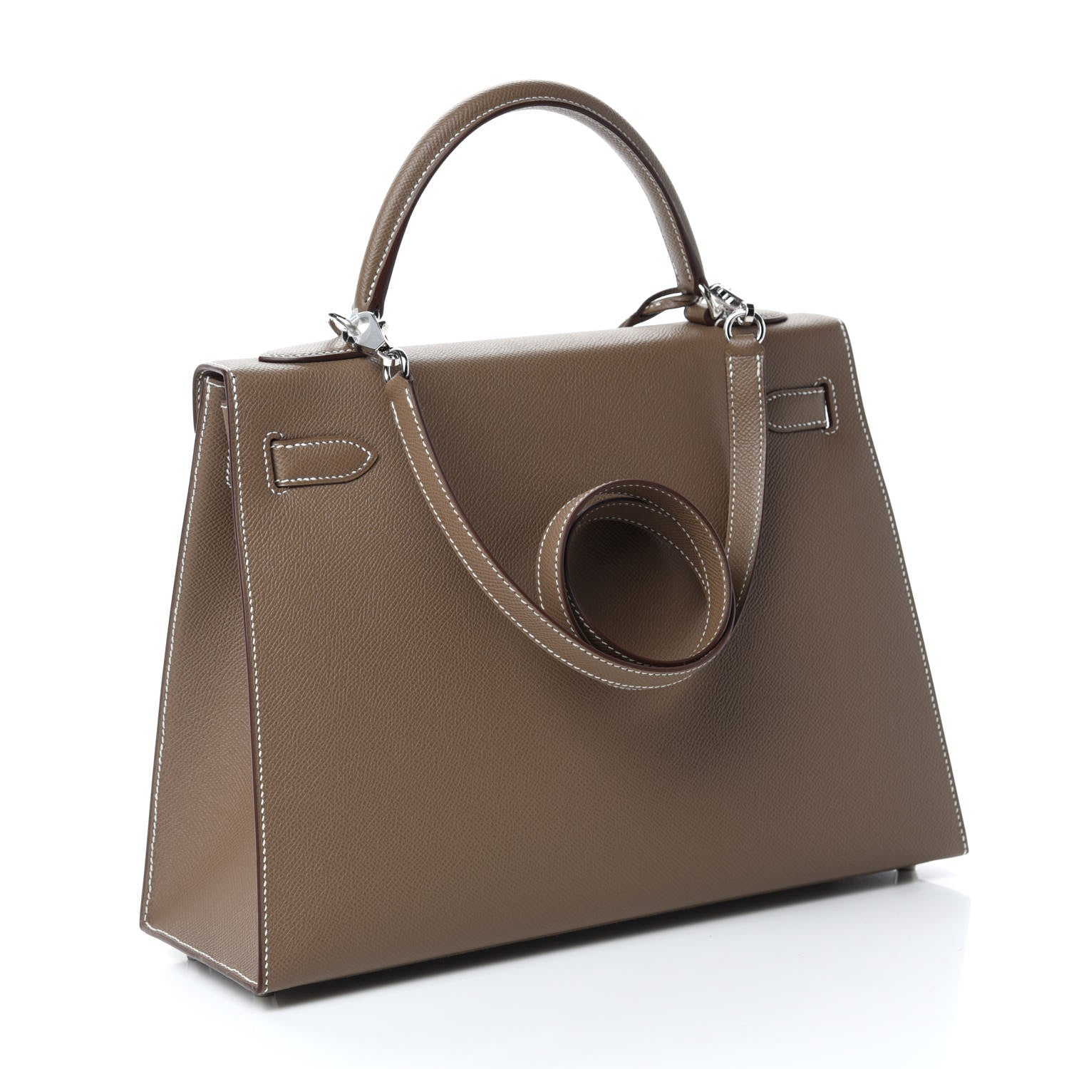 Hermes Epsom Kelly Sellier 32 Etoupe 3 of 12