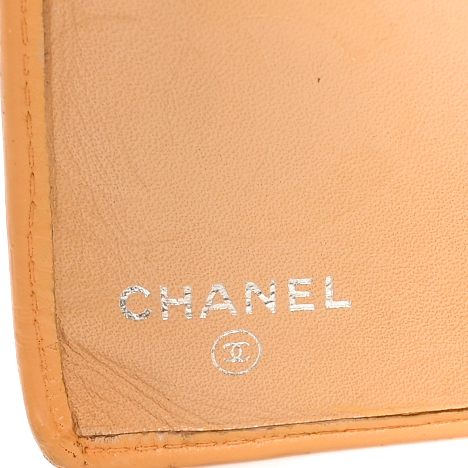 Chanel Calfskin Quilted Cambon Yen Wallet Beige Black 5 of 11