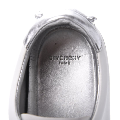 Givenchy Calfskin Band Logo Womens Urban Street Sneakers 40 Argent 7 of 10