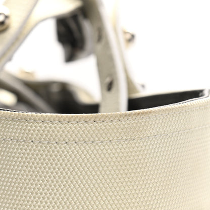 Chanel Coated Canvas Quilted Large Paris Biarritz Tote Silver 14 of 18