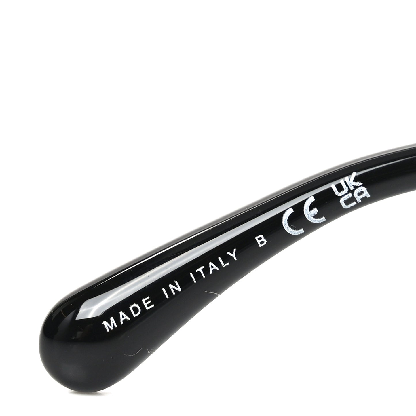 Acetate Strass Square Sunglasses 5422-B-A Black White