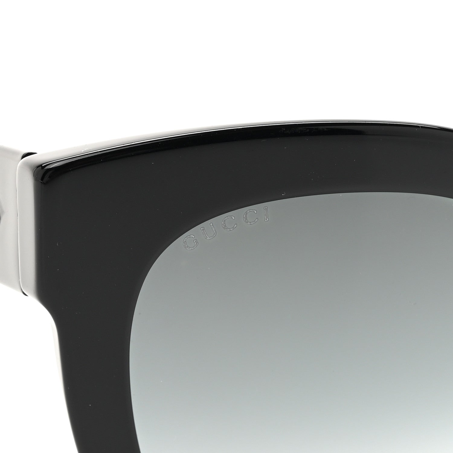 Gucci Acetate Crystal Star Round Frame Sunglasses GG0208S Black 7 of 8