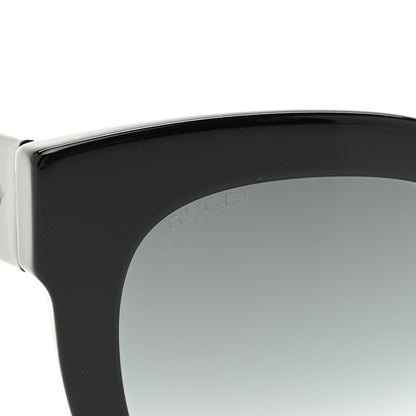 Gucci Acetate Crystal Star Round Frame Sunglasses GG0208S Black 7 of 8