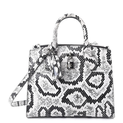 Louis Vuitton Python City Steamer PM Black White 1 of 11