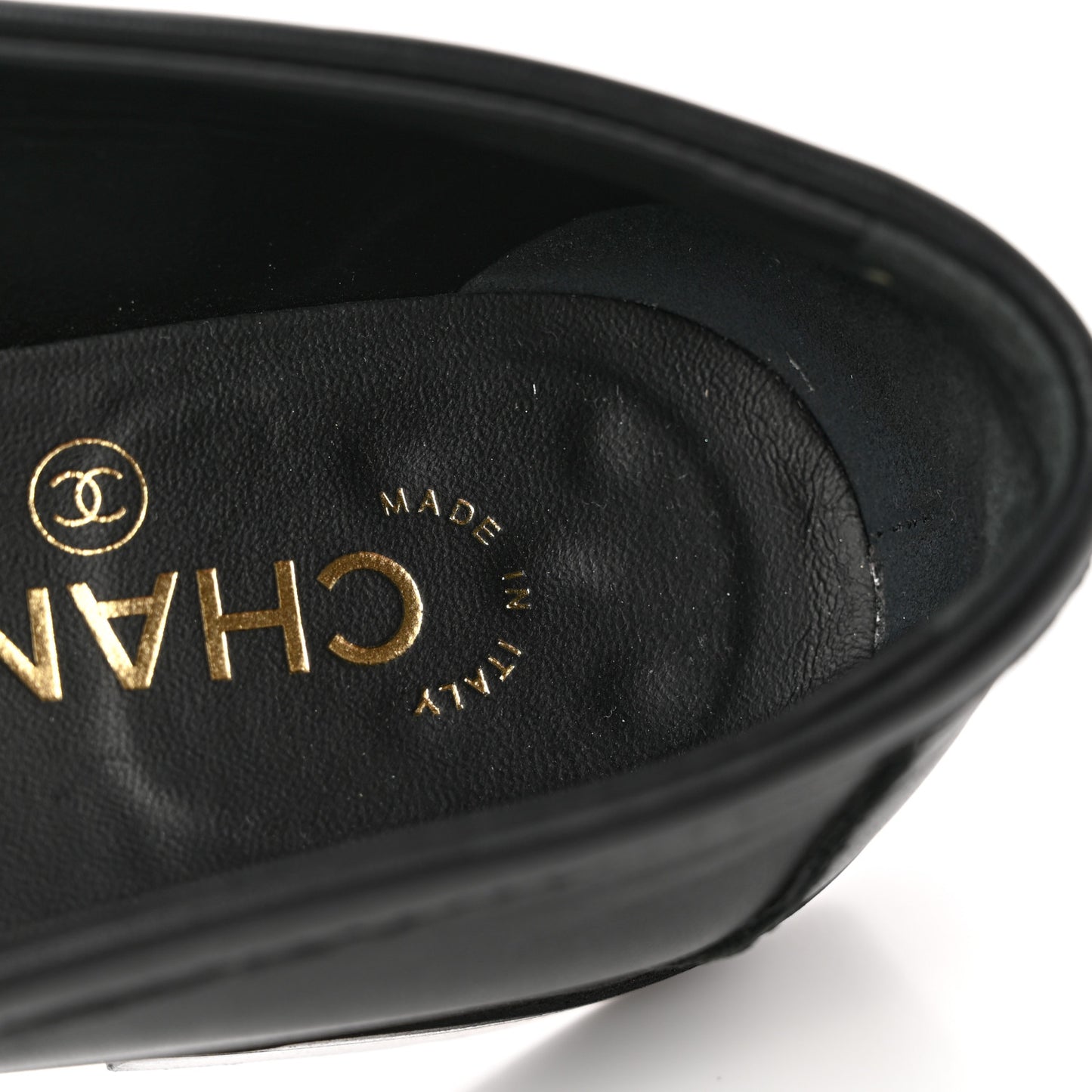 Lambskin Quilted CC Turnlock Loafers 38.5 Black