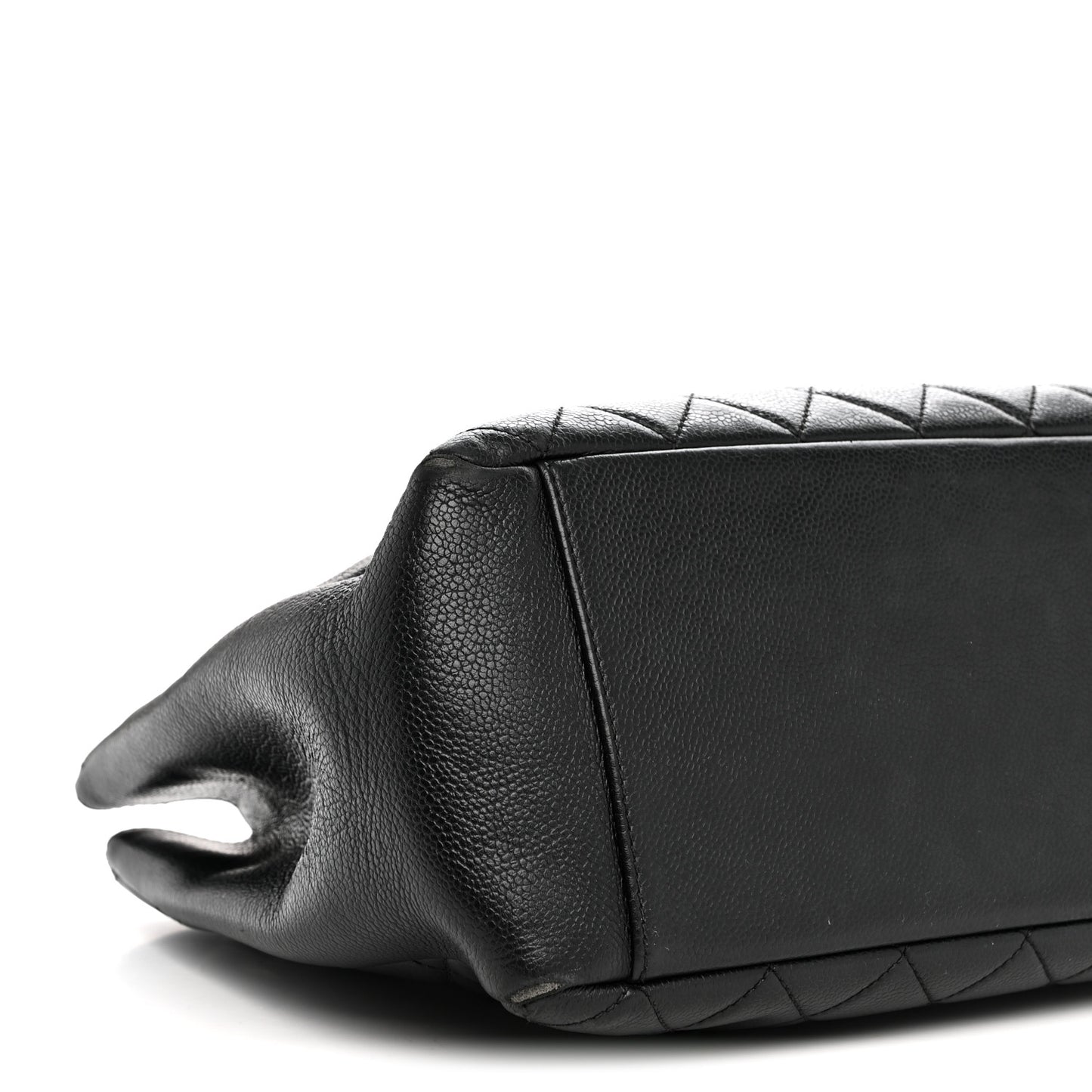 Caviar Quilted Grand Shopping Tote GST Black