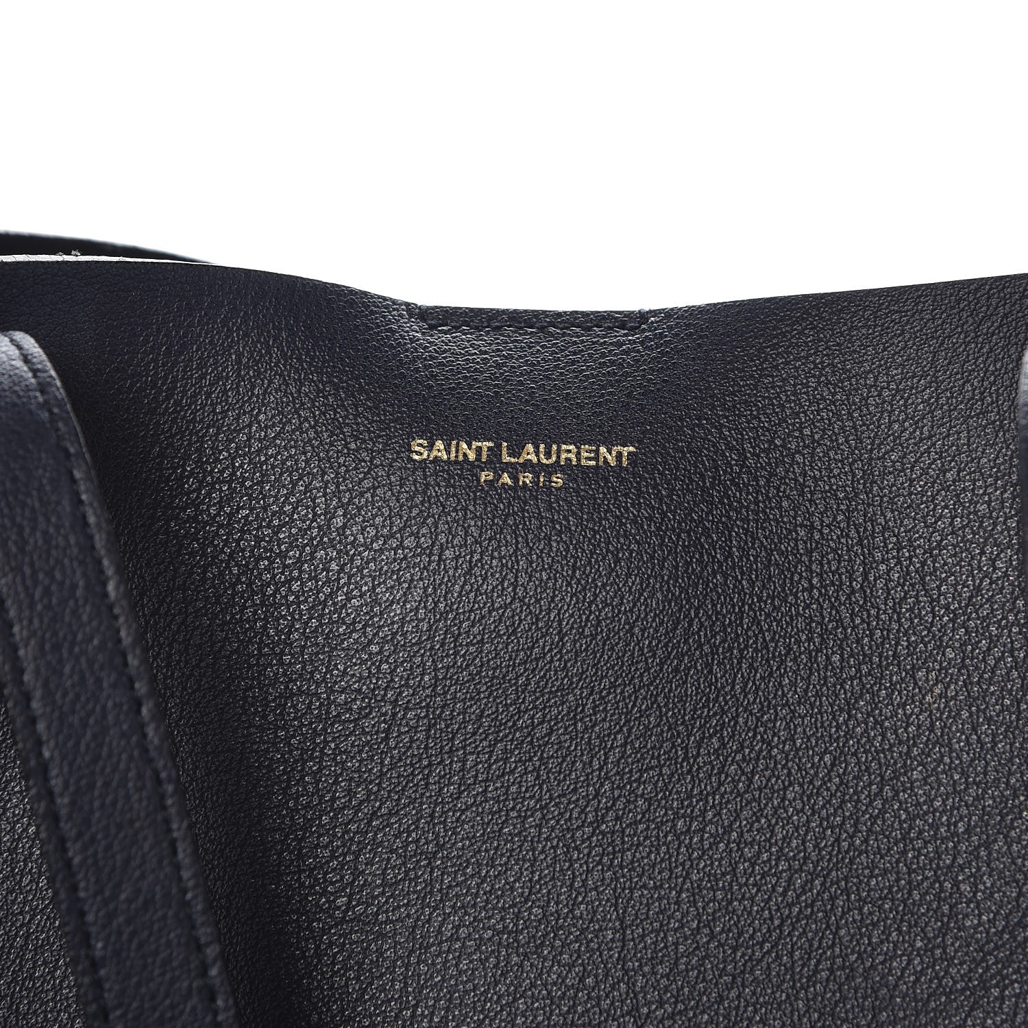 Saint Laurent Calfskin Large Shopping Tote Deep Marine 7 of 12
