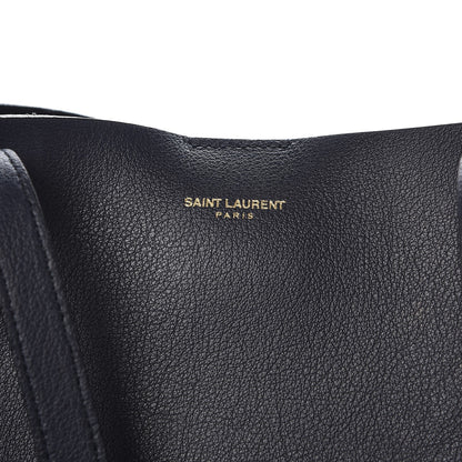 Saint Laurent Calfskin Large Shopping Tote Deep Marine 7 of 12