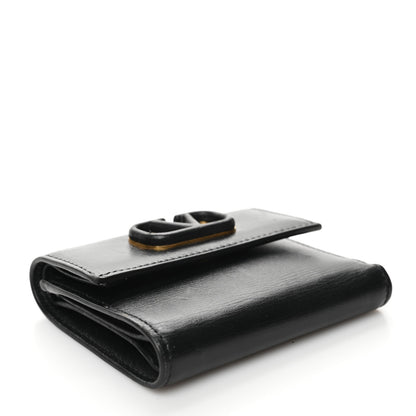 Valentino Garavani Calfskin VLogo Compact Wallet Black 5 of 10
