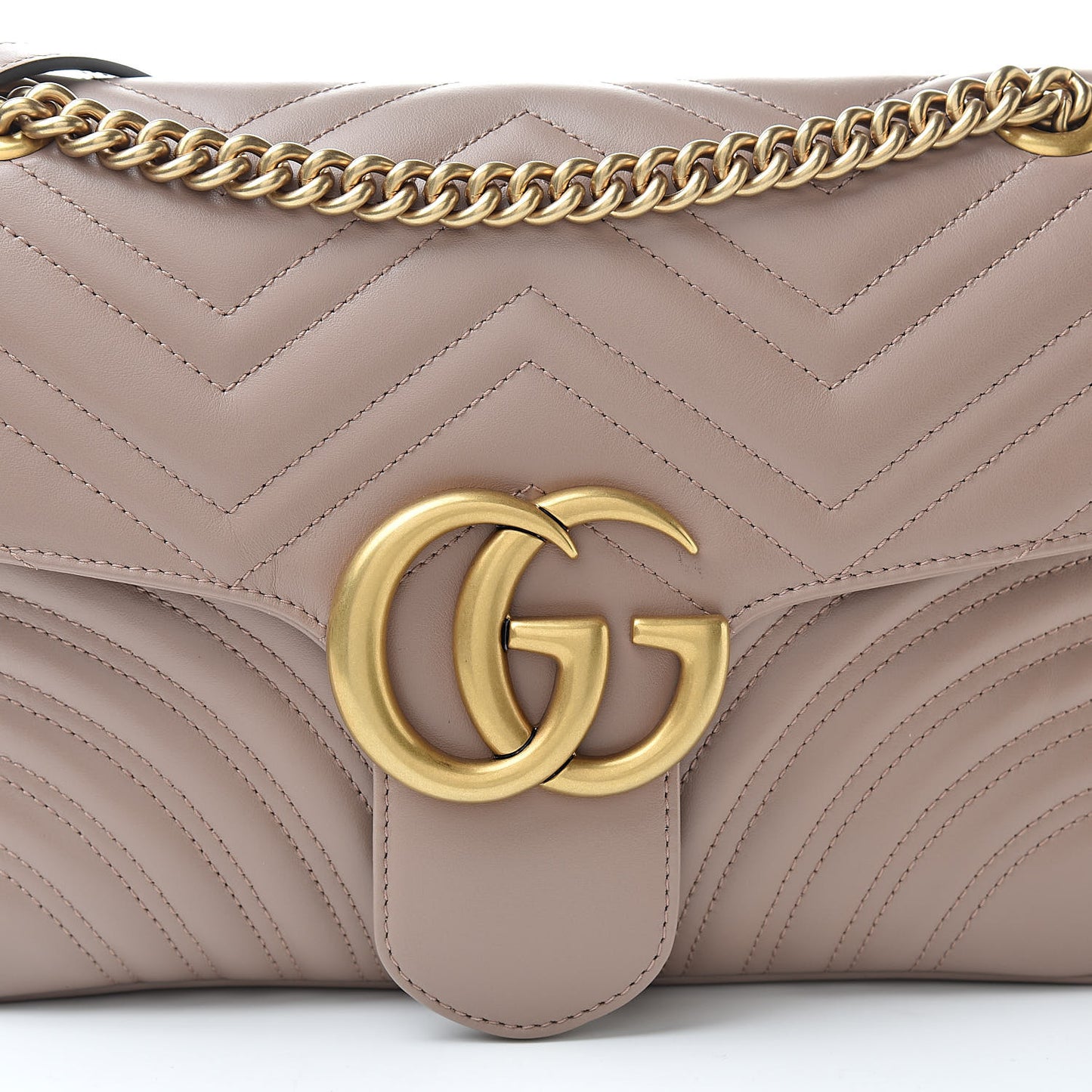 Calfskin Matelasse Medium GG Marmont Shoulder Bag Porcelain Rose