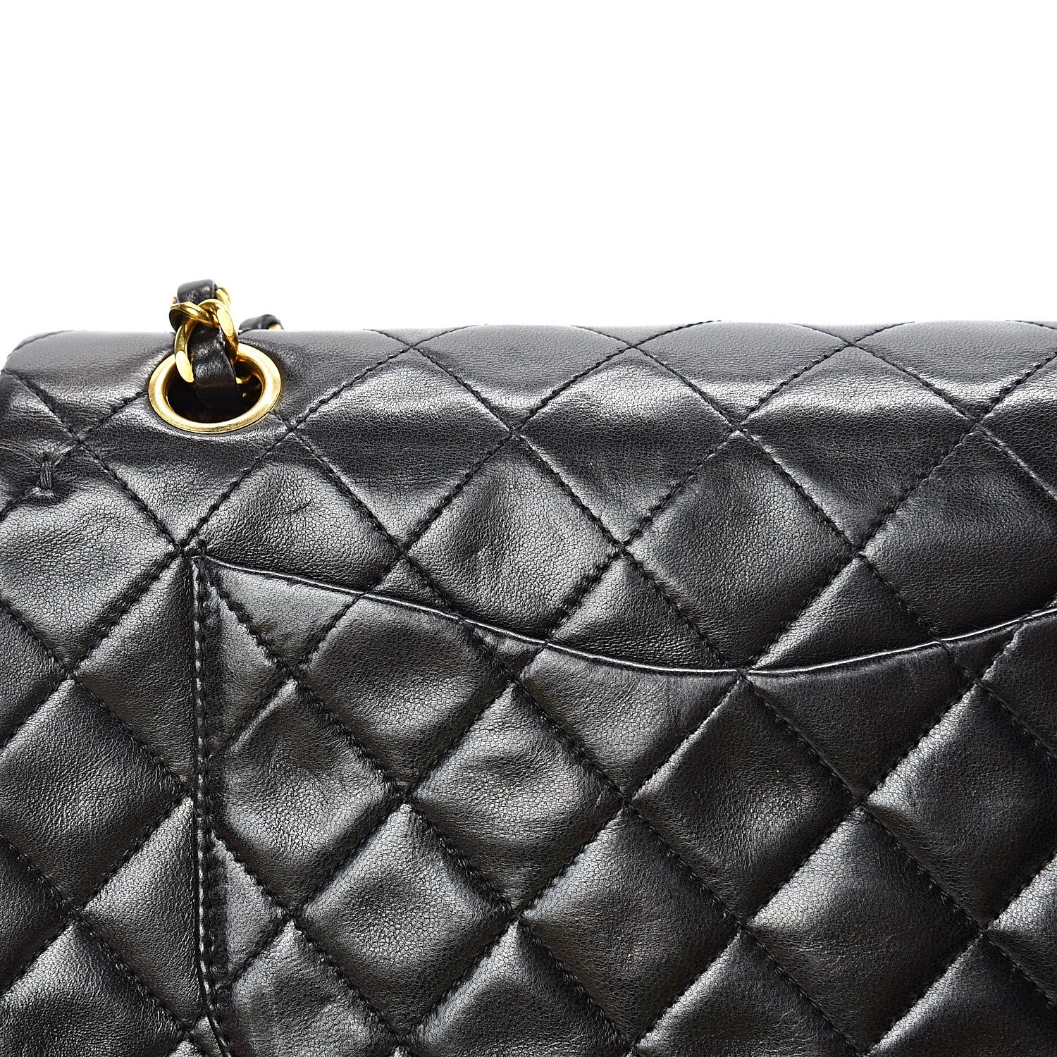 Chanel Lambskin Quilted Small Double Flap Black 15 of 15