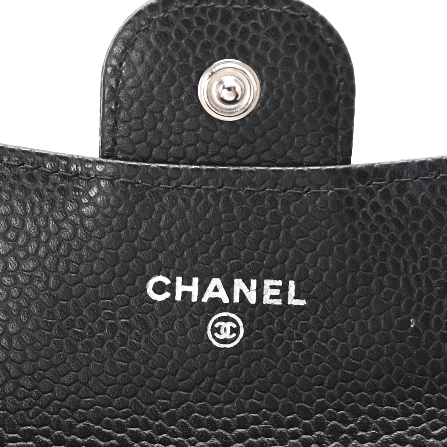 Chanel Caviar Quilted Flap Card Holder Wallet Black 6 of 8