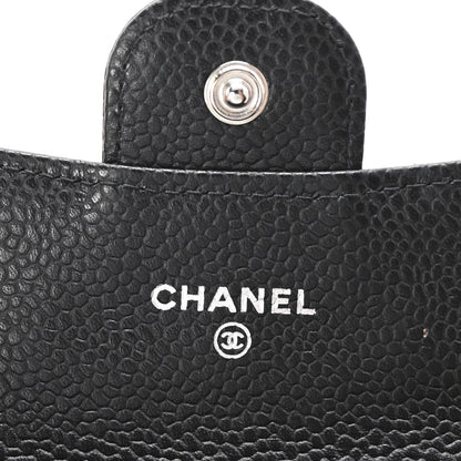 Chanel Caviar Quilted Flap Card Holder Wallet Black 6 of 8
