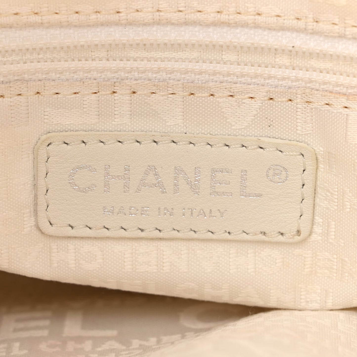 Lambskin Stitched Small Ultimate Soft Tote White