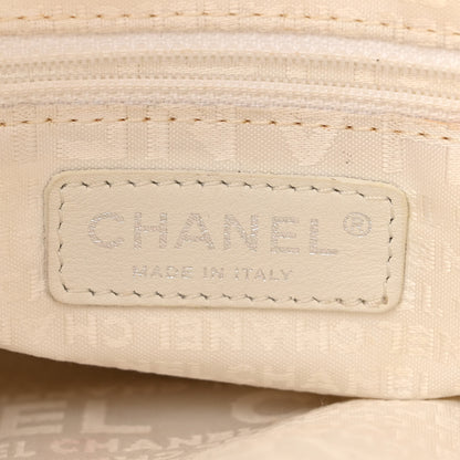 Chanel Lambskin Stitched Small Ultimate Soft Tote White 8 of 11