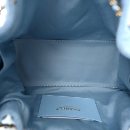 Chanel Washed Denim Quilted Small Chanel 25 Handbag Blue 5 of 11