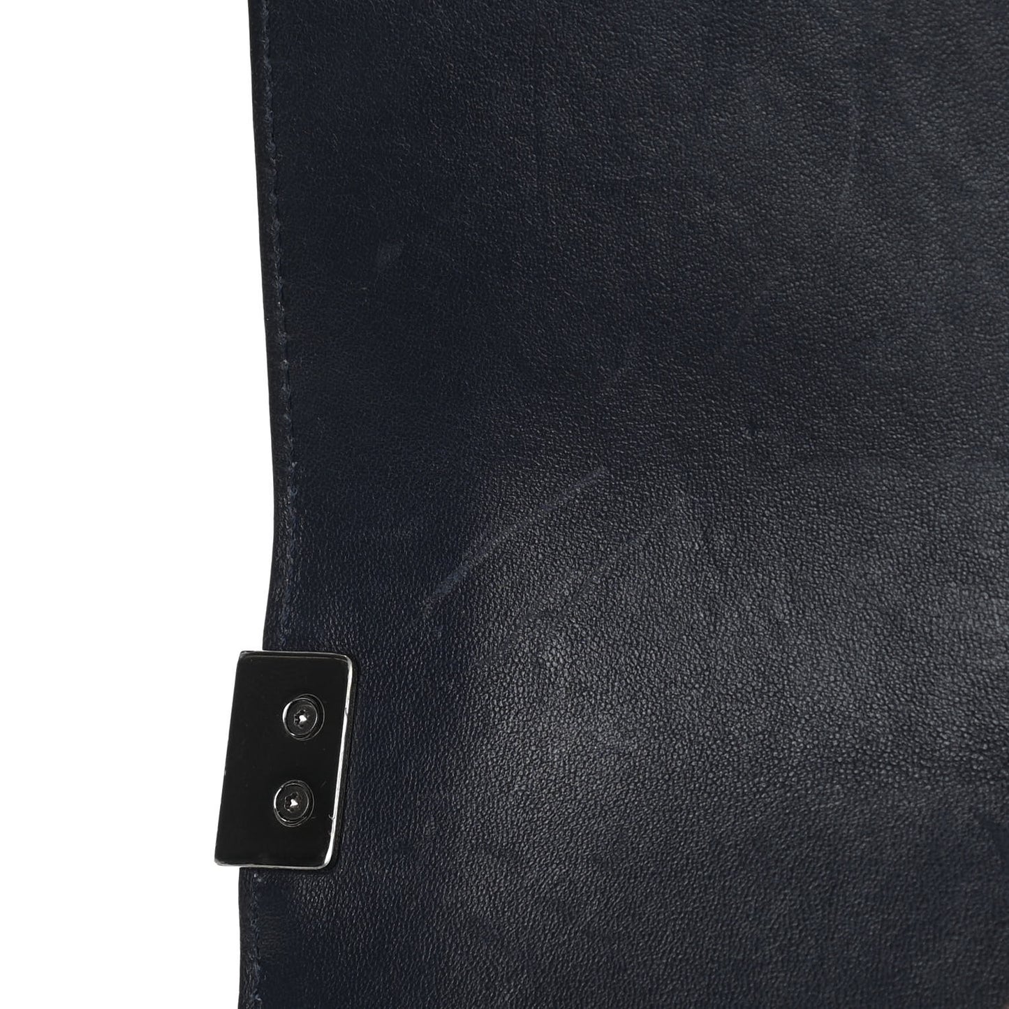 Tweed Crystal Calfskin Chevron Medium Boy Flap Blue