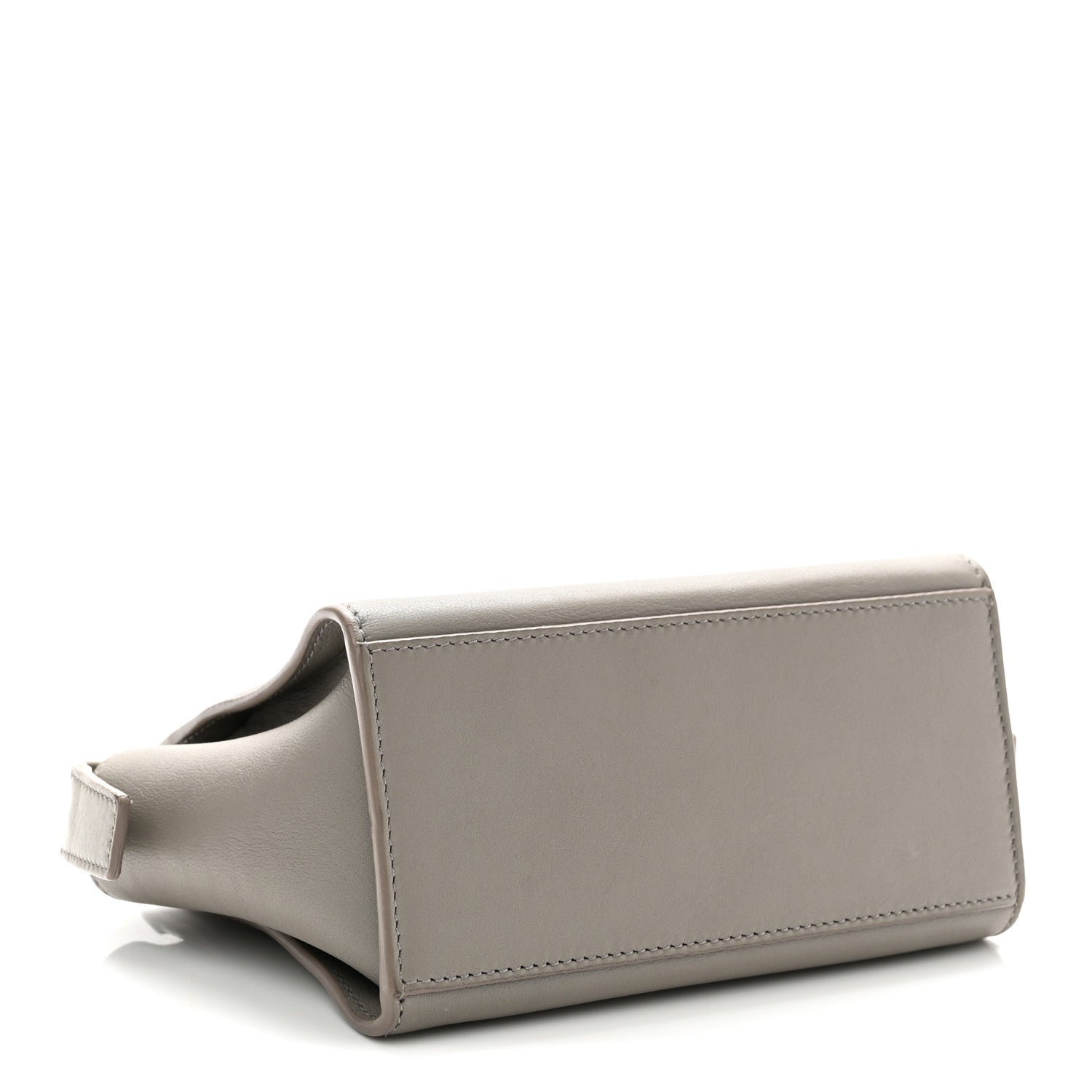 Saint Laurent Calfskin Monogram Toy Cabas  Oyster Grey 4 of 10