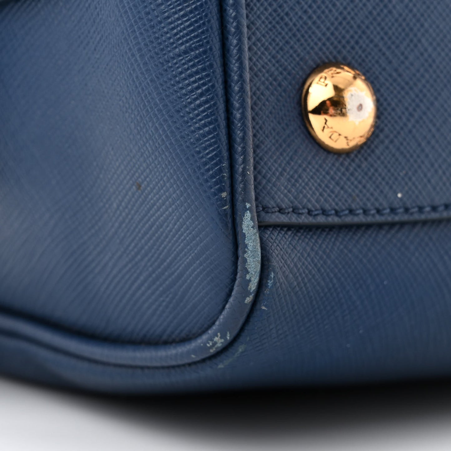 Saffiano Lux Bowler Blue