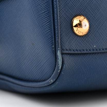Prada Saffiano Lux Bowler Blue 12 of 17