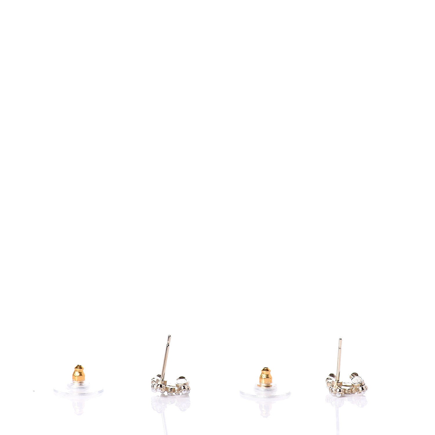 Chanel Pearl CC Earrings Gold 3 of 4