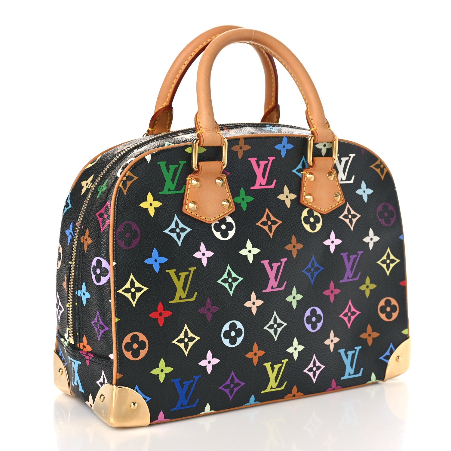 Louis Vuitton Monogram Multicolor Trouville Black 3 of 8