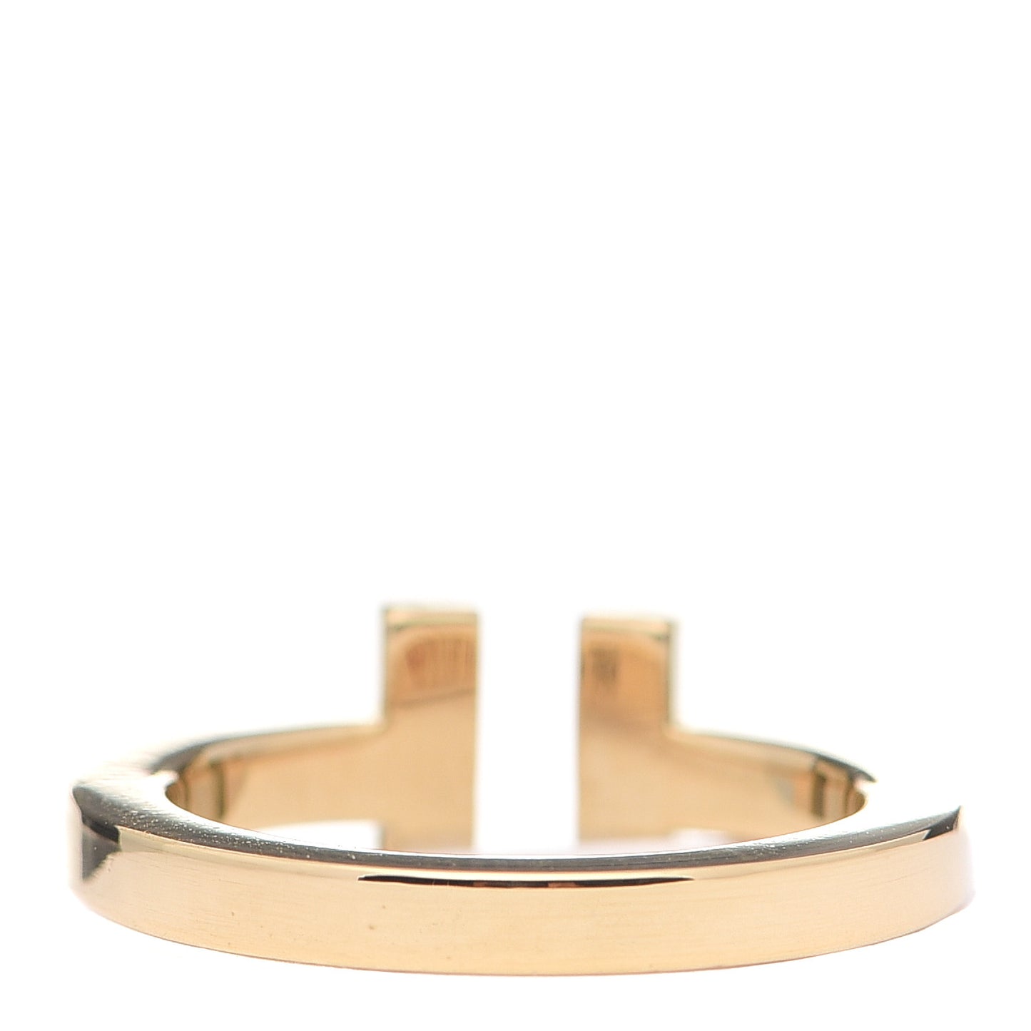 18K Yellow Gold T Square Ring 50 5.5