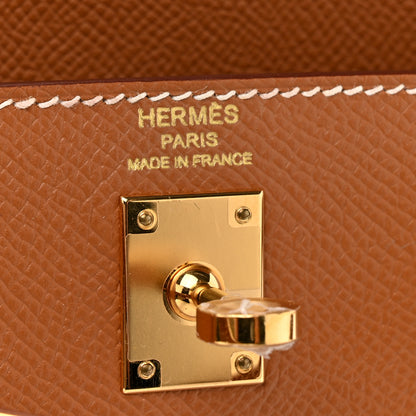 Hermes Epsom Kelly Sellier 25 Gold 6 of 10
