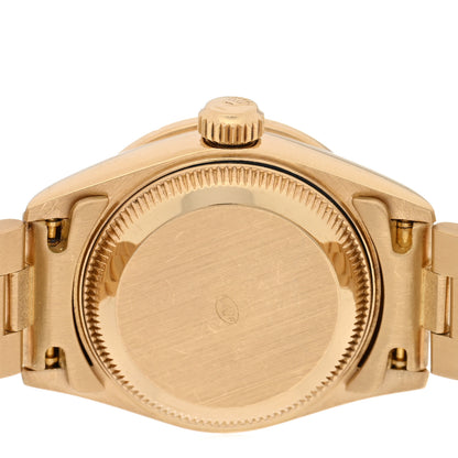 Rolex 18K Yellow Gold Diamond 26mm Datejust President Watch Champagne 69138 4 of 4